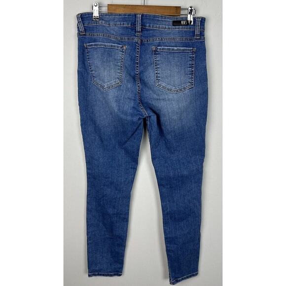 Kut from the Kloth Connie Ankle Skinny Midrise Denim Blue Jeans Size 12 Women’s - Picture 2 of 5